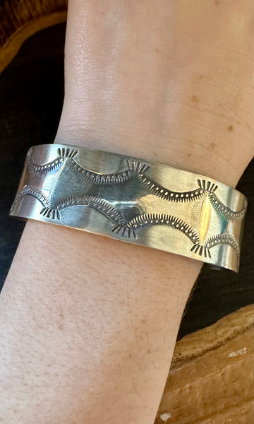 BUFFALO DANCER Sterling Silver Overlay Cuff • 36g