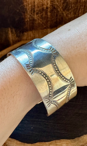 BUFFALO DANCER Sterling Silver Overlay Cuff • 36g