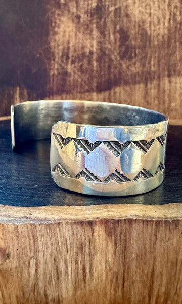 BUFFALO DANCER Sterling Silver Overlay Cuff • 38g
