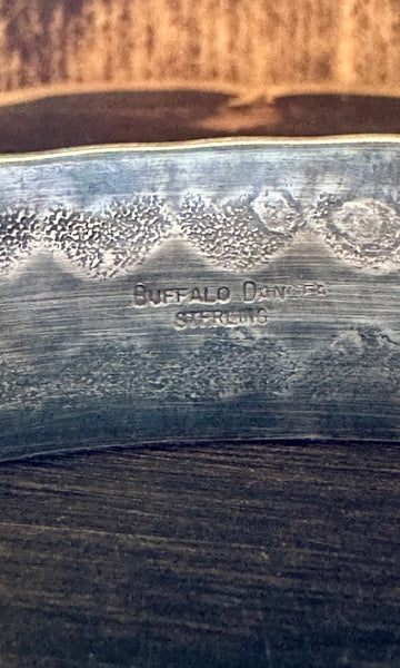 BUFFALO DANCER Sterling Silver Overlay Cuff • 38g