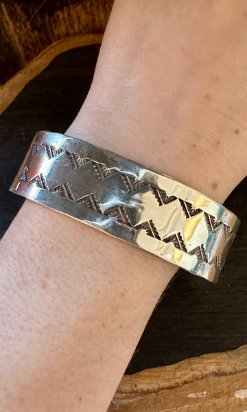 BUFFALO DANCER Sterling Silver Overlay Cuff • 38g