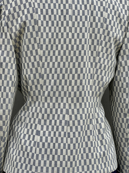 DAVID GAINES 1940s Gabardine Check Two Tone Suit  • Sm/Med