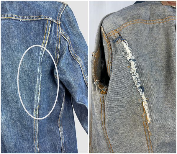 LEVI'S 60s Big E Denim Trucker Jacket • Mens Small