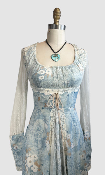 GUNNE SAX by Jessica Vintage 70s Prairie Dress • Small