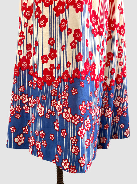 MALCOLM STARR 60s Flower Power Palazzo Pant Jumpsuit • Sm Med