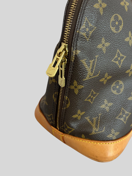 Louis Vuitton Monogram Canvas & Leather Alma Handbag
