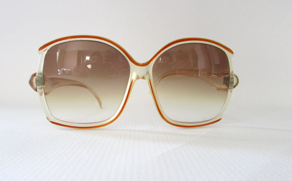 EMILIO PUCCI 70s Oversized Gradient Ombre Sunglasses, Made in France