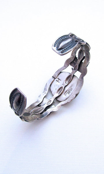 THUNDERBIRD Fred Harvey Style Silver & Turquoise Navajo Cuff
