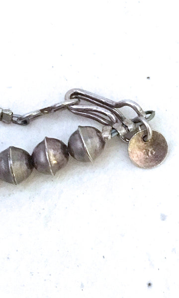 TURQUOISE ROCKS 70's/80's Turquoise Nuggets, Spiny Oyster, and Silver Pearls Choker
