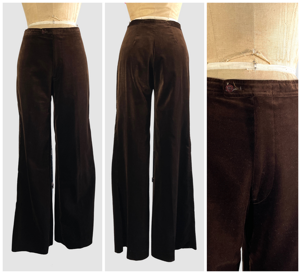 VELVET CRUSH 70s SIR For Her Pant Suit • Small Medium