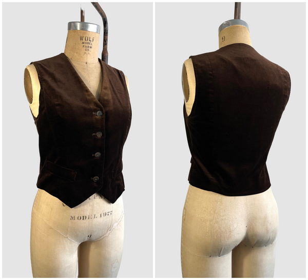 VELVET CRUSH 70s SIR For Her Pant Suit • Small Medium