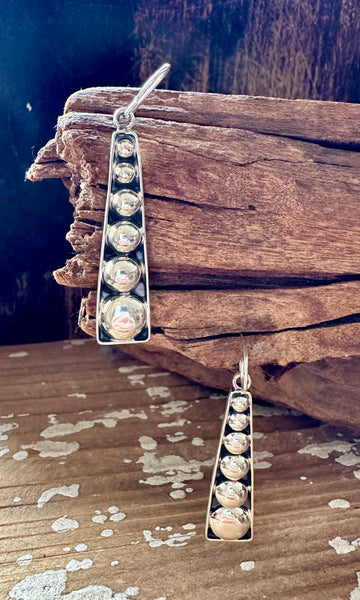 PINBALL BUBBLES Sterling Silver Statement Earrings