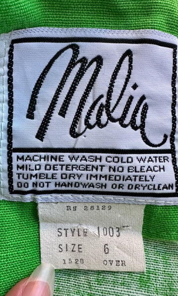 VINTAGE MALIA 70s Floral Dress • Small