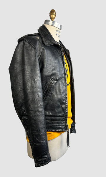 BIKER BABE 50s Horsehide Motorcycle Jacket • Men's Size Small