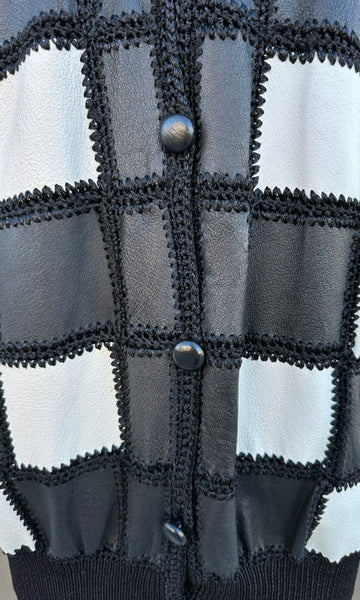 CHRISTINE PHILLIPE Vintage California 80s/90s Leather Jacket • Large