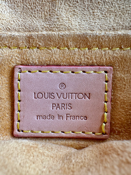 LOUIS VUITTON 2005 Pleaty Denim Mini Shoulder Bag LS01