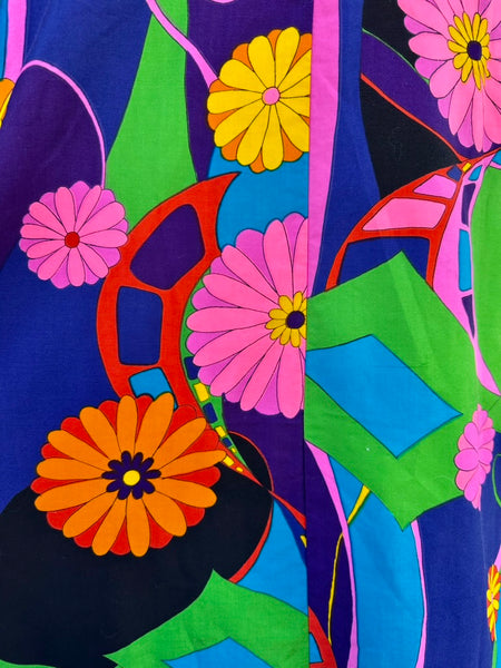 FLOWER POWER Vintage 70s Dress • Medium