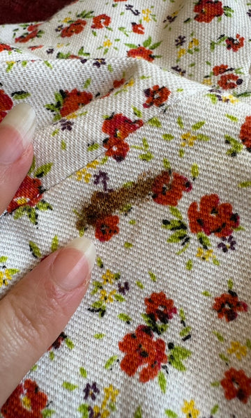 PICNIC PARTY Vintage 50s Floral Dress • Medium