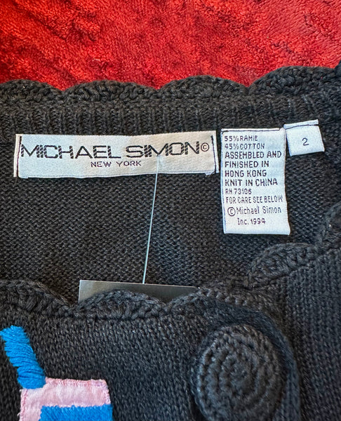 MICHAEL SIMON Vintage 90s Swimsuits Sweater • Med. to Lg.