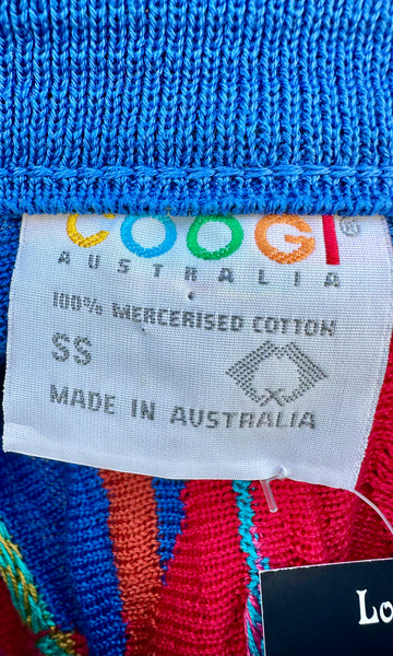 COOGI Vintage 80s Knit Crewneck Sweater • Men's Short/Small