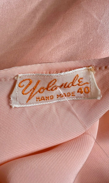 YOLANDE HAND MADE 50s Slip Dress • Large