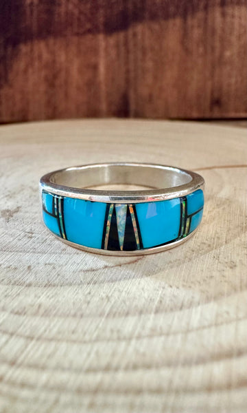 HENDRIX BLUES Micro Inlay Ring