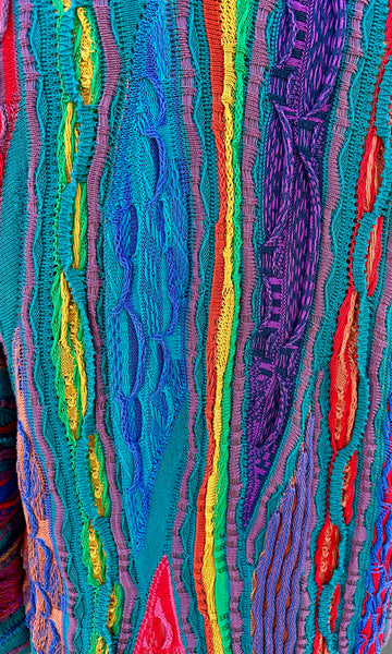 COOGI Vintage 80s Knit Cardigan Sweater • Men's Small