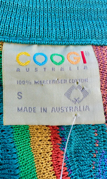 COOGI Vintage 80s Knit Cardigan Sweater • Men's Small