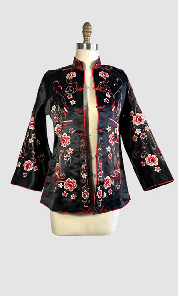 FINE CHINA 30s Silk Embroidered Jacket • Small