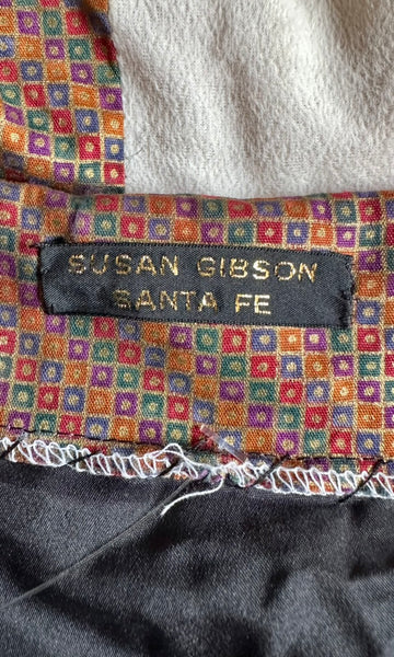 SUSAN GIBSON Santa Fe 70s Quilted Velvet Jacket • Sm. to Med.