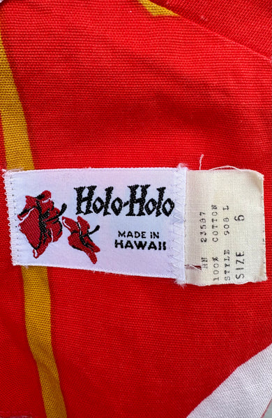 HOLO HOLO Vintage 60s/70s Tiki Dress • Small