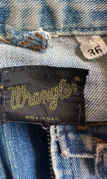 VINTAGE WRANGLER 60s Denim Jacket • Small
