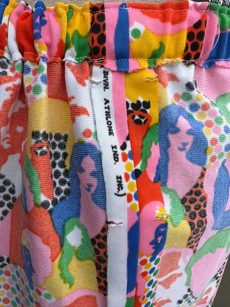 HOLD FOR KIA-GROOVY POP ART Vintage 70s Skirt • Med.-Lg.