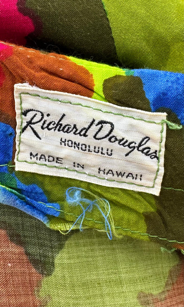 RICHARD DOUGLAS HONOLULU Vintage 60s/70s Mumu Dress • Large