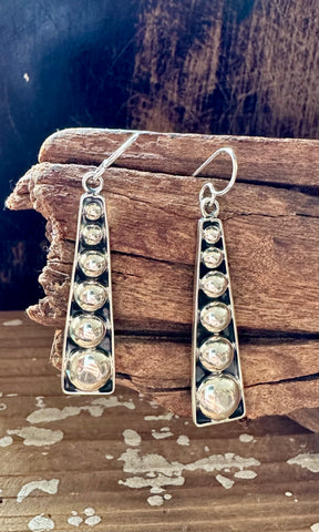 PINBALL BUBBLES Sterling Silver Statement Earrings