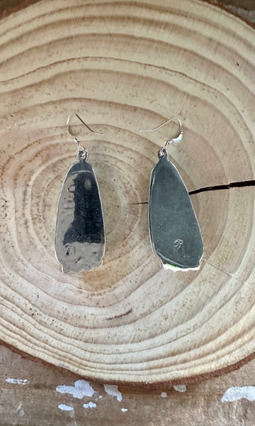 SLICE OF TURQUOISE Sterling Silver Earrings