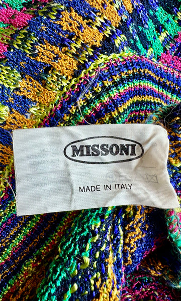 MISSONI 80s/90s Vintage Knit Dress • Medium