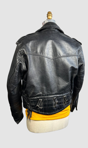 BIKER BABE 50s Horsehide Motorcycle Jacket • Men's Size Small