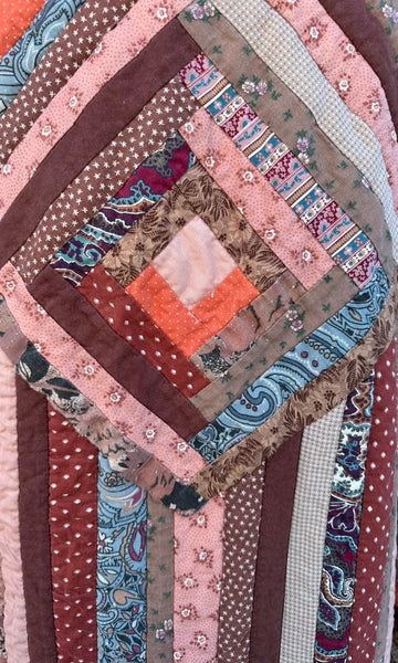 VINTAGE CRAZY QUILT 70s Patchwork Jacket • Medium