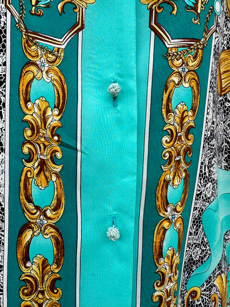 RENATO NICCI Vintage Parisian Silk Shirt • Small
