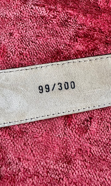 SULKA GENUINE CROCODILE Leather Vintage Belt • Large
