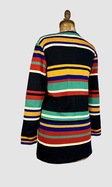 MISSONI For I Magnin 60s Stripe Knit Sweater • Medium Large