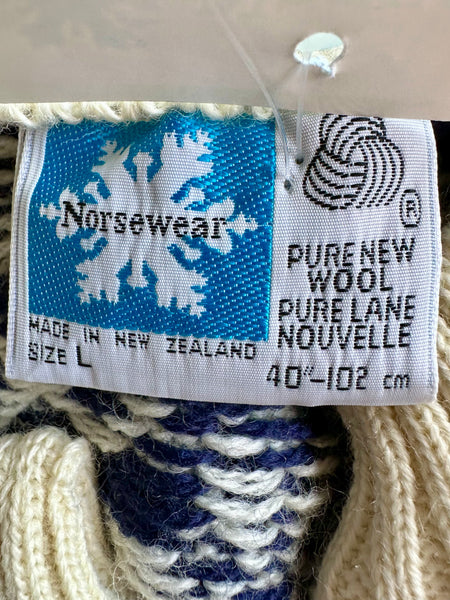 NORSEWEAR NEW ZEALAND Wool 90s Cardigan Sweater • Size Large