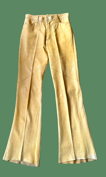 SANTA FE LEATHER Co 70s Western Deerskin Jacket & Pants • Mens Small