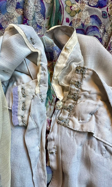 GATSBY 20s I.MAGNIN Parisian Floral Lamé Dress • Medium