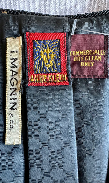 ANNE KLIEN I.MAGNIN & Co. 70s Geometric Blazer Vest • Small