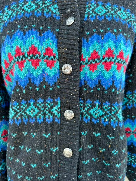 VINTAGE REI ALPS Wool 80s Knit Sweater • Large