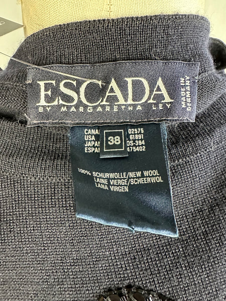 ESCADA VINTAGE 90s Knit Bow Sweater • Medium