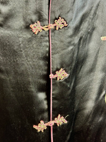 SUBTLE GARDEN Antique 30s Embroidered Robe Coat