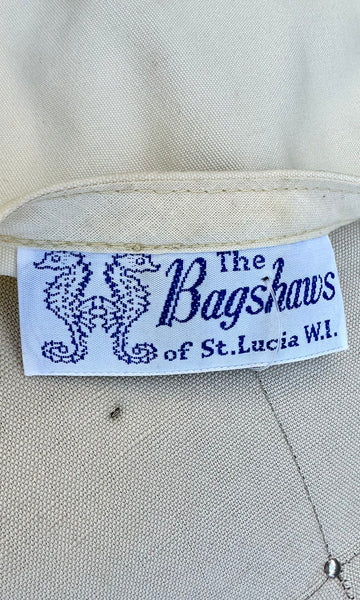 THE BAGSHAWS of St. Lucia W.I. 60s Hawaiian Swimsuit Cover • Open
